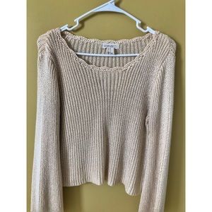 Fall Cropped Knit Sweater
